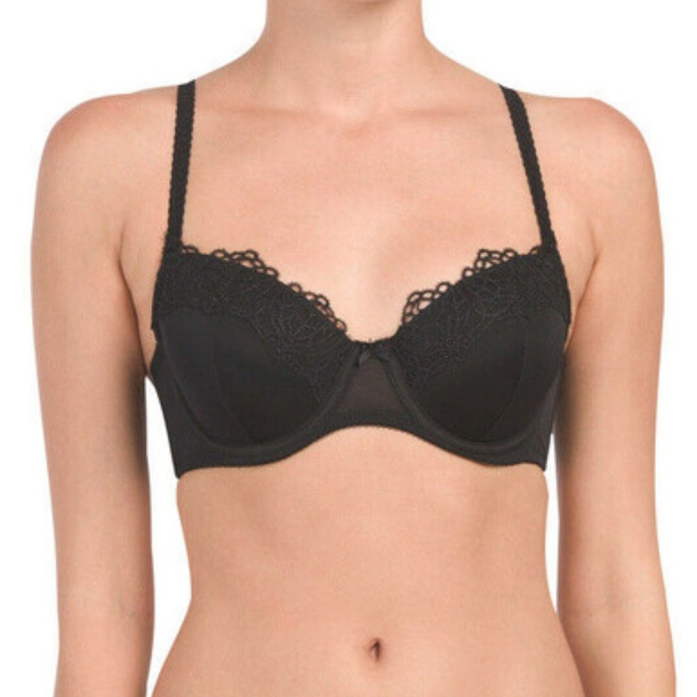 👼💖 AFFINITAS BY PARFAIT Angel Lace Trim Padded Bra 38B - Feel Heavenly! 🌸👙